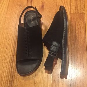 Clarks Black Sandals EUC